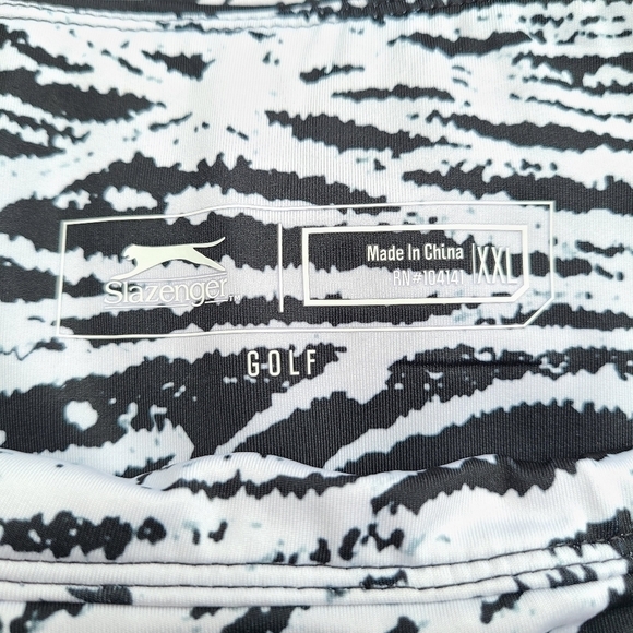 Slazenger Flounce Skort in Ink Blot Black, Geometric Print, Size XXL - Picture 7 of 10